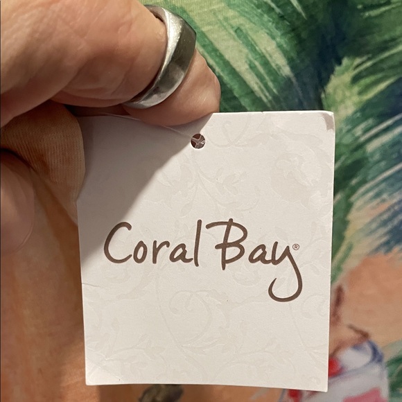 Coral Bay Women's Tropical Drink Print Blouse - Multicolor - Picture 4 of 5